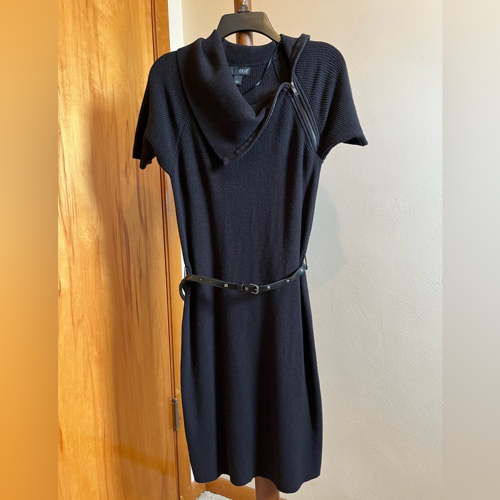 Women’s a.n.a Sweater dress with belt - Large